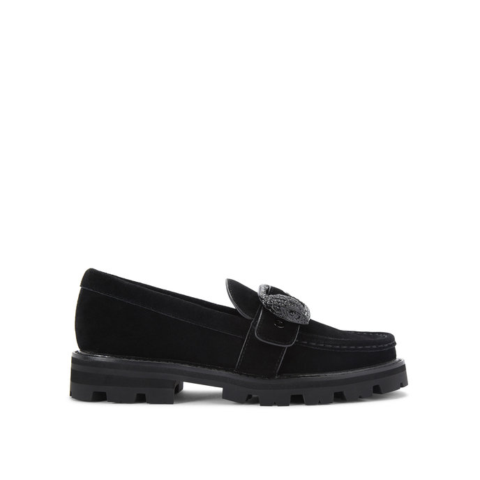 MAYFAIR CHUNKY LOAFER DR BLACK SUEDE