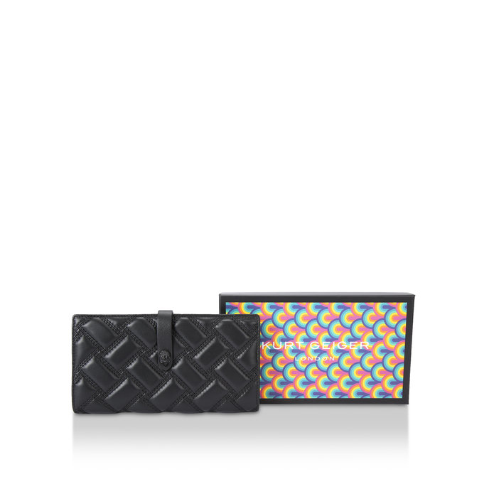 LEATHER SOFT WALLET BLACK LEATHER